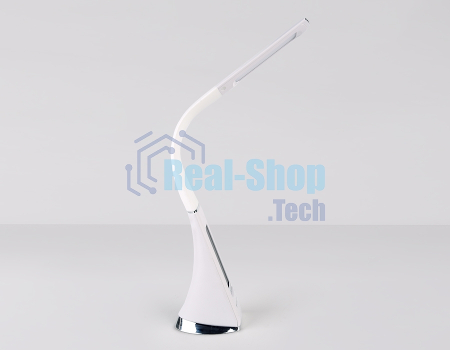 Светодиодная настольная лампа с дисплеем Ambrella light DE508 WH белый LED 3000-6400K 6W+LCD 2W