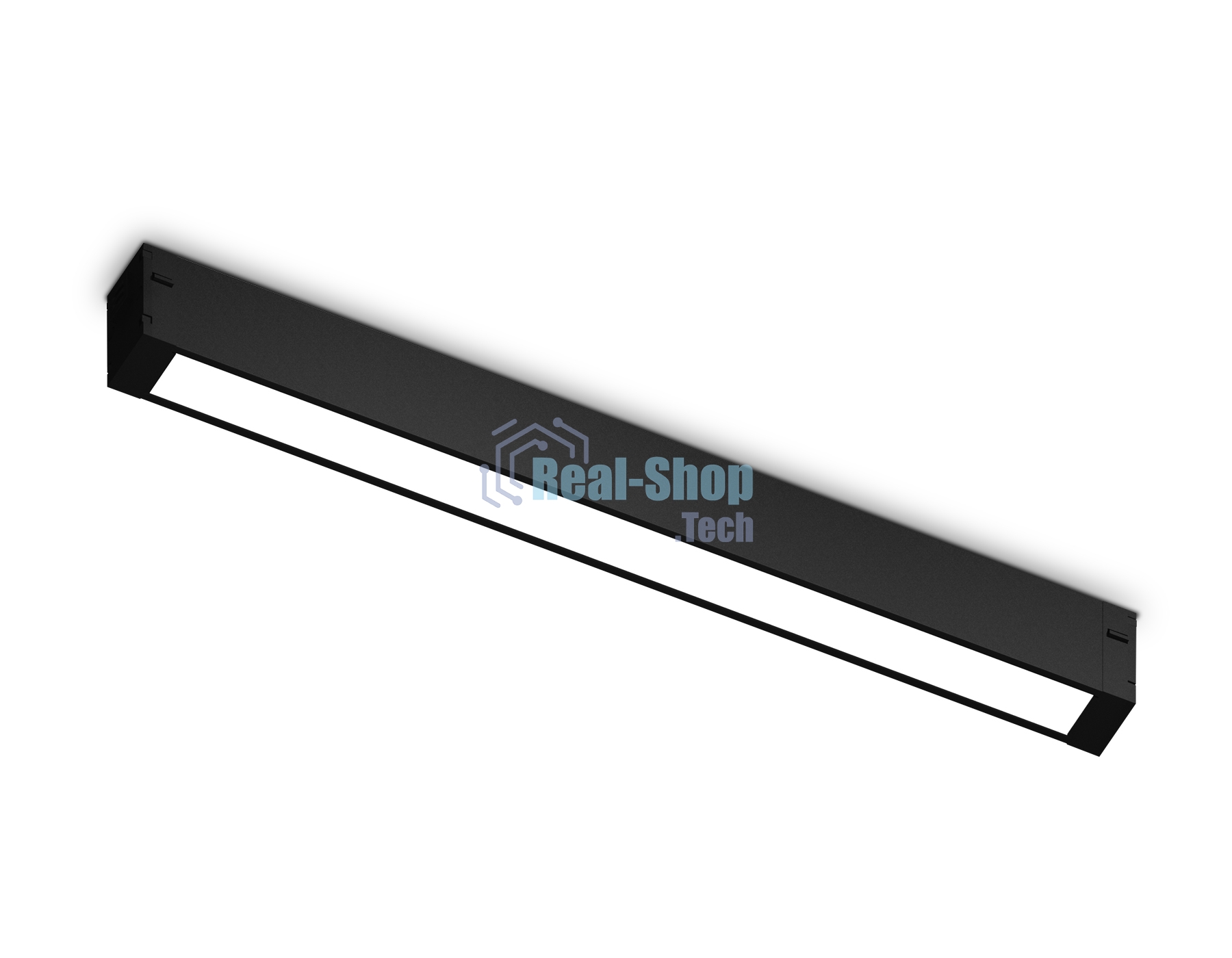 Светильник светодиодный трековый для шинопровода Magnetic Ambrella light GL1660 BK черный IP20 15W 4200K 220V 120° 342*25*42 (Без ПДУ)