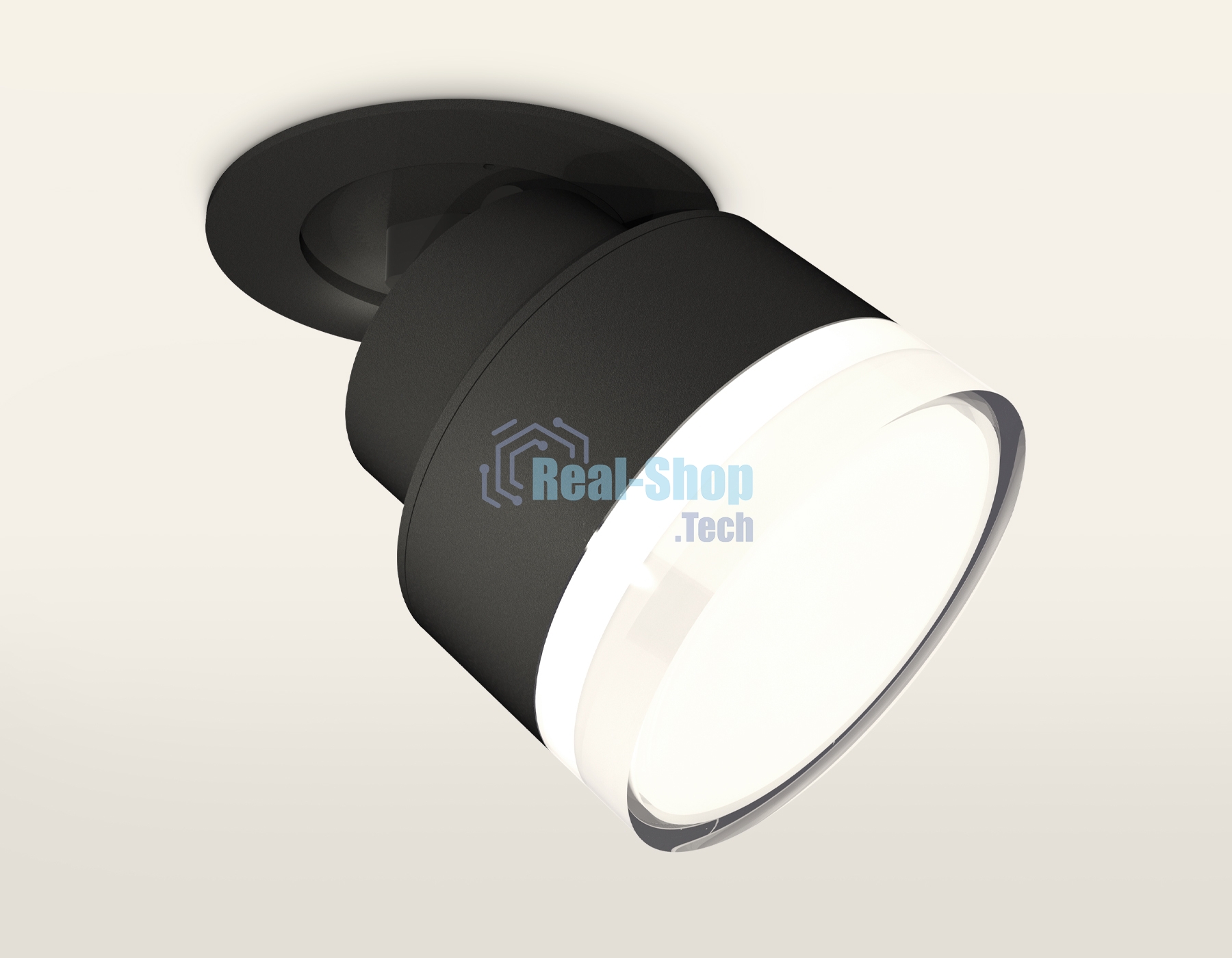 Светильник Ambrella Light XM8102528 SBK/FR/CL черный песок/белый матовый/прозрачный GX53 (A2242, A2106, C8102, N8399)