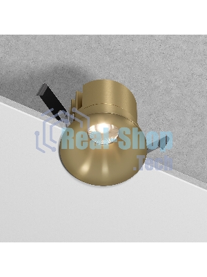 25070/LED 15W 4000K / светильник встраиваемый светодиодный / латунь