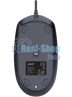 Комплект клавиатура+мышь Acer OCC400 проводной, USB, 2000 DPI, черный