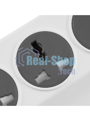 Сетевой фильтр Buro 500UNH-3-WG 3м, 5 розеток, белый/серый, коробка