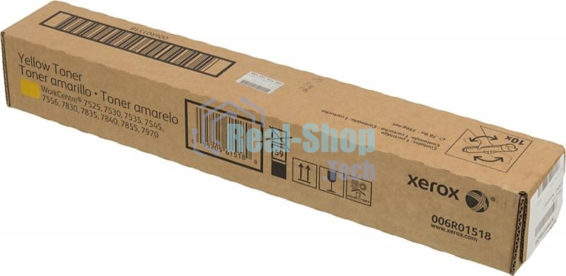 Картридж лазерный Xerox 006R01518 желтый для Xerox WC7545/7556 (15000 стр.)