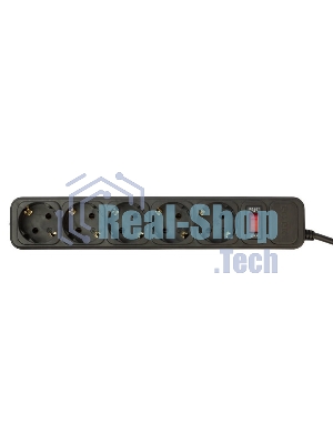 Сетевой фильтр PC Pet AP01006-3-BK 3 м, 5 розеток, черный