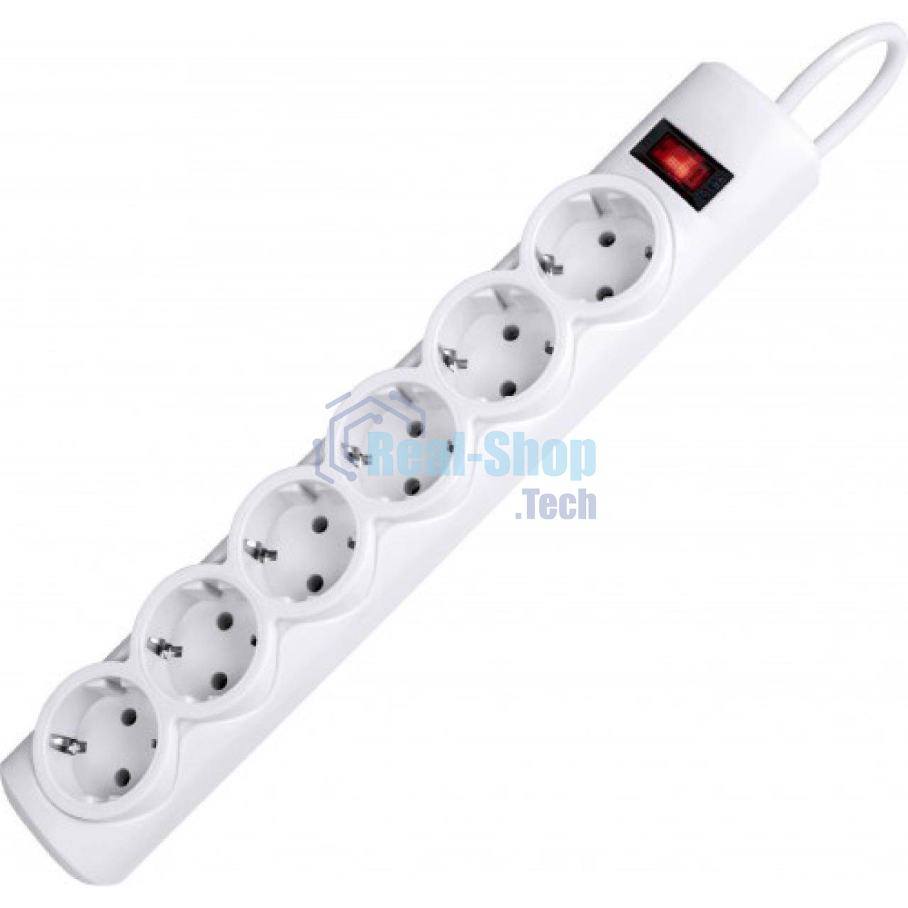 Сетевой фильтр Defender DFS 155 5.0 m, 6 розеток, белый