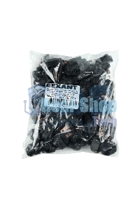 Выключатель клавишный Rexant 12V 20А (3с) ON-OFF черный ОВАЛ с синей LED подсветкой