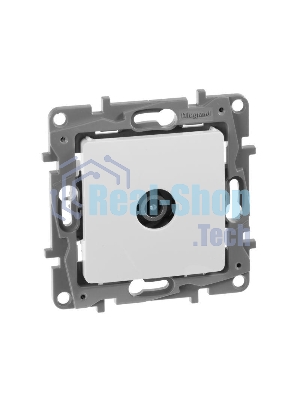 Розетка телевизионная проходная, 15дБ, бел. ETIKA