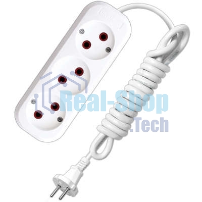 Удлинитель UNIVersal У6-639 М ПВС 2x0,75 3 гн. 2 м 639М-02