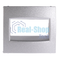 Лицевая панель розетки RJ45, алюминий Лицевая панель розетки RJ45, алюминий