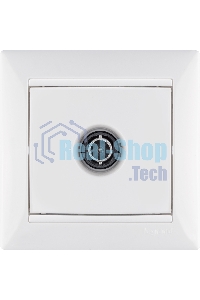 Розетка телевизионная TV Valena звезда 1,5Дб 2400МГц (белая)