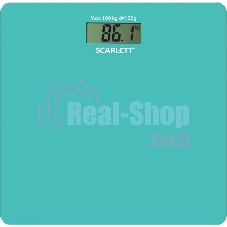 Весы напольные электронные Scarlett SC-BS33E035 макс.180кг голубой