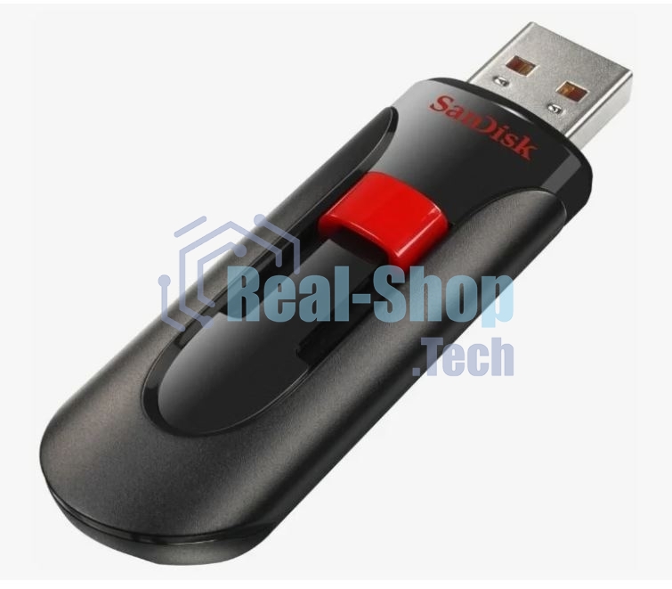Флешка USB Sandisk 64Gb Cruzer Glide SDCZ60-064G-B35 USB 2.0 черный/красный