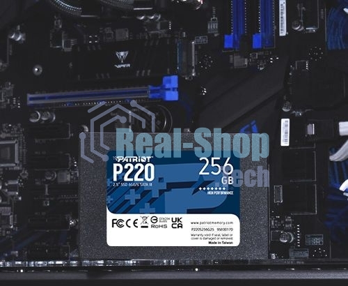 Накопитель SSD Patriot P220, 256Gb, SATA-III, 2.5