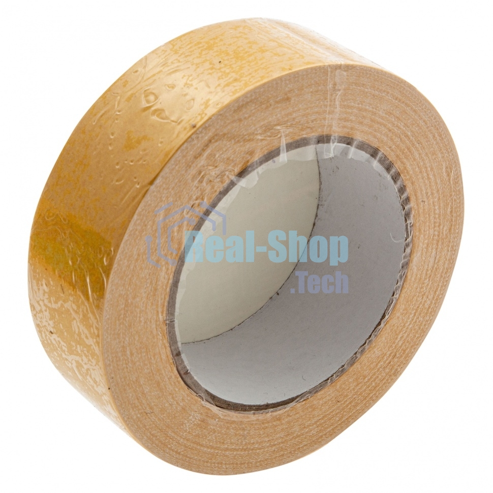 Лента клейкая двусторонняя Сибртех, 38мм х 25м, на тканевой основе