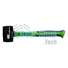 Киянка резиновая Сибртех, 225г., черная резина, фибергласовая рукоятка