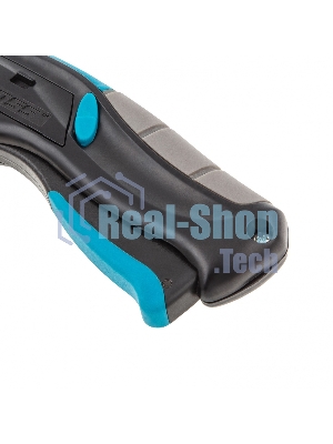 Нож Gross ремонтно-монтажный, трехкомп. рук-ка, авто выброс/возврат лезвия пистол типа,170мм, 5 з.л