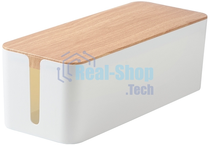 Органайзер Cactus CS-BOX-WH белый/бамбук