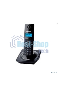 Телефон беспроводной (DECT) Panasonic KX-TG1711RUB черный АОН, Caller ID,12 мелодий звонка,подсветка дисплея,поиск трубки