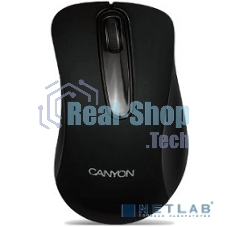 Мышь проводная Canyon CM-2 черный, 800 dpi, USB, кнопки - 3