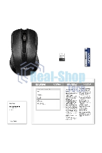 Мышь беспроводная SVEN RX-270W черный, 1600 dpi, радиоканал, USB, кнопки - 4