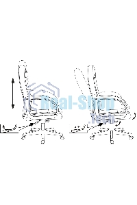 Кресло руководителя Бюрократ CH 002 Fabric Light-19 серый, крестов. пластик