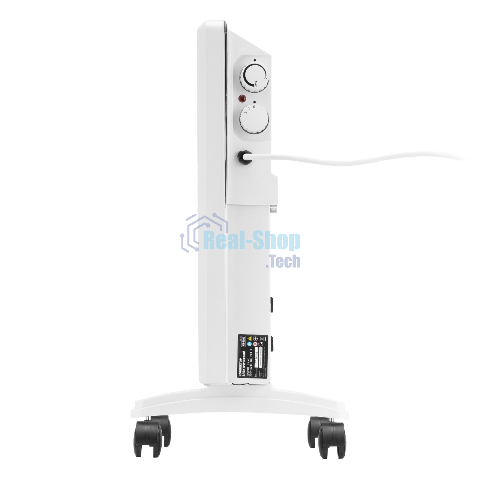 Конвектор электрический MTX CH-1000, белый, 1000 Вт, 10 м2, термостат