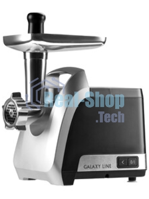 Мясорубка электрическая Galaxy Line GL 2423 черный, 2200 Вт, 2.6 кг/мин, реверс, защита от перегрузки, насадки - 6