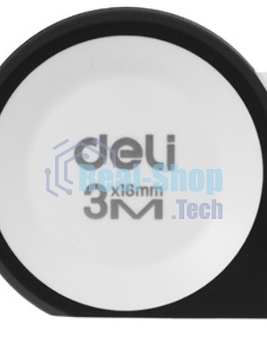 Рулетка Deli Home Series белый H8003A 3м х 16мм, эксклюзивный дизайн