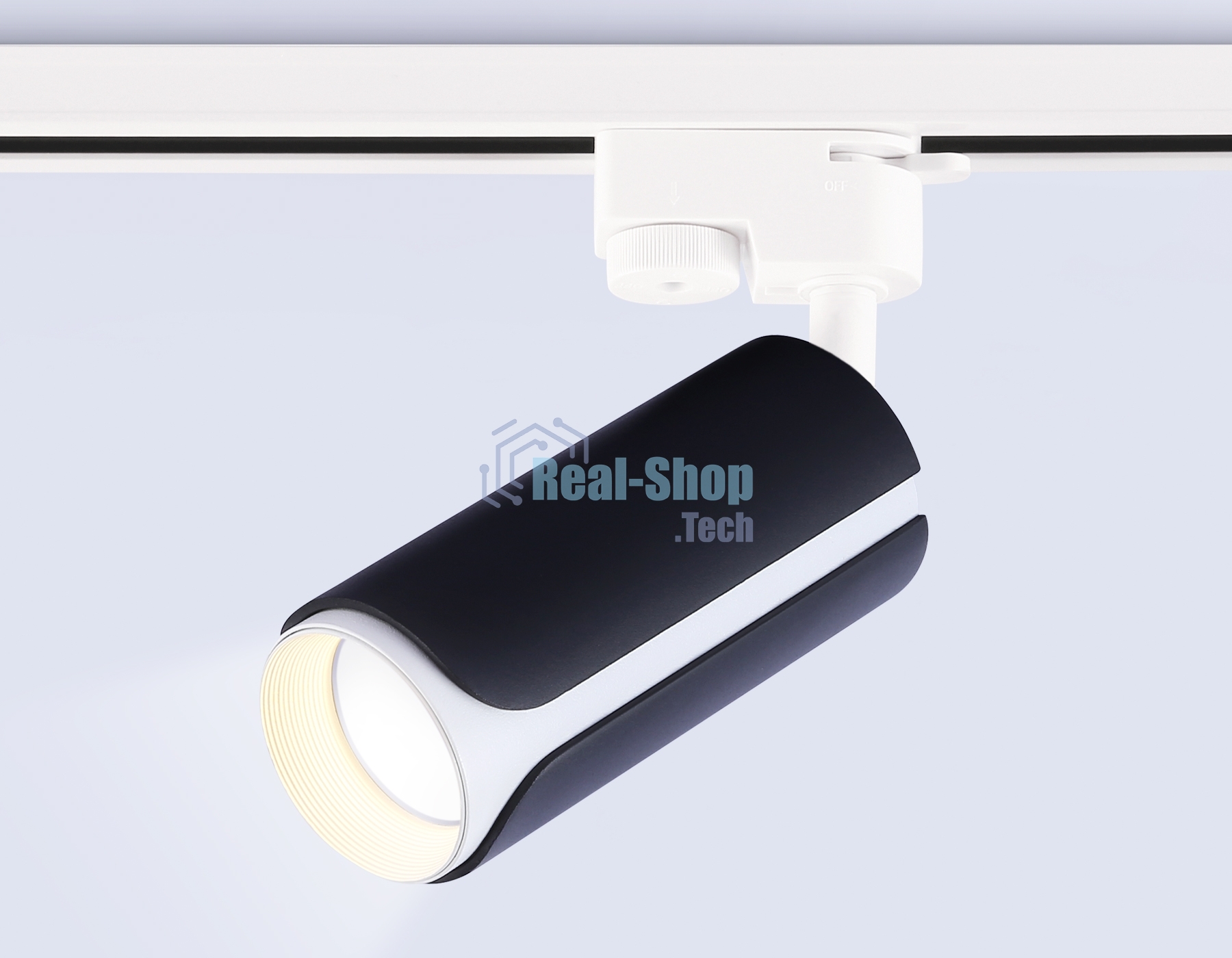 Трековый однофазный светильник Ambrella light GL5155 BK/WH черный/белый GU10 D58*130