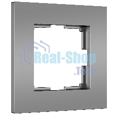 Рамка на 1 пост Slab (серебро софт) W0012965