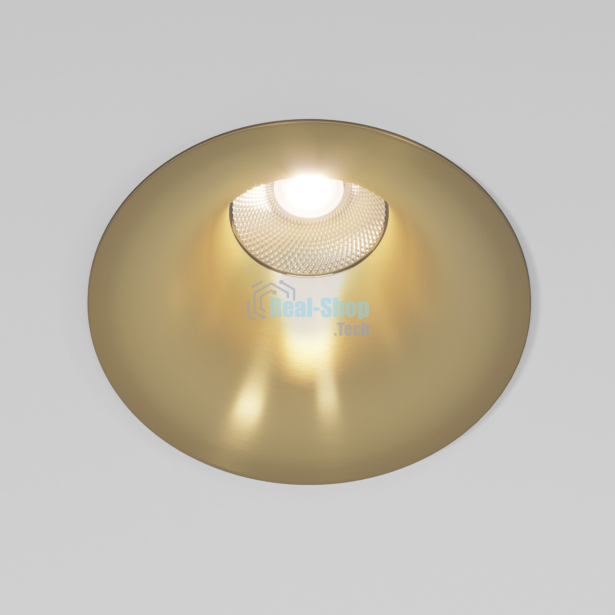 25070/LED 15W 4000K / светильник встраиваемый светодиодный / латунь