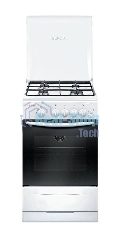 Плита газовая Gefest ПГ 3200-06 белый, конфорок 4 шт, духовка 42 л, 50 см x 85 см x 57 см