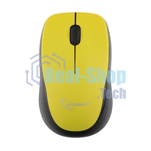 Мышь беспроводная Gembird MUSW-360-LM желтый, 1000 dpi, радиоканал, USB, кнопки - 3