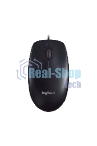 Мышь проводная Logitech M90 черный/серый, 1000 dpi, USB, кнопки - 3
