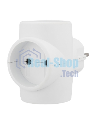 Тройник электрический Rexant без заземления 220 В, 6A