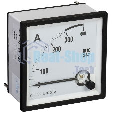 Амперметр Э47 72х72мм 300/5А кл. точн. 1.5 ИЭК IPA10-6-0300-E