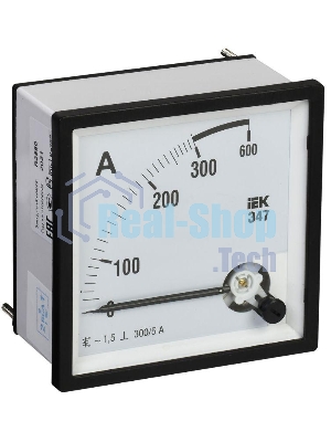 Амперметр Э47 72х72мм 300/5А кл. точн. 1.5 ИЭК IPA10-6-0300-E