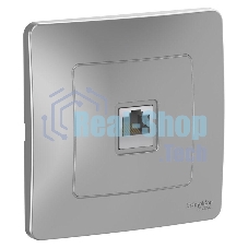 Розетка компьютерная RJ45, кат.5E, алюминий С/У