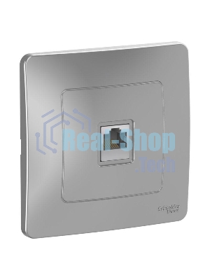 Розетка компьютерная RJ45, кат.5E, алюминий С/У