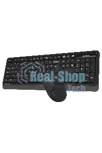 Комплект клавиатура + мышь A4Tech Fstyler FG1012 клав:черный/серый мышь:черный USB беспроводная Multimedia
