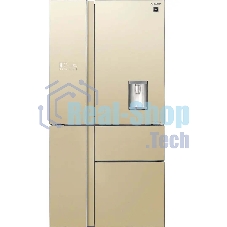 Холодильник Sharp SJWX99ACH бежевый четырехкамерный 423/227 л морозилка снизу