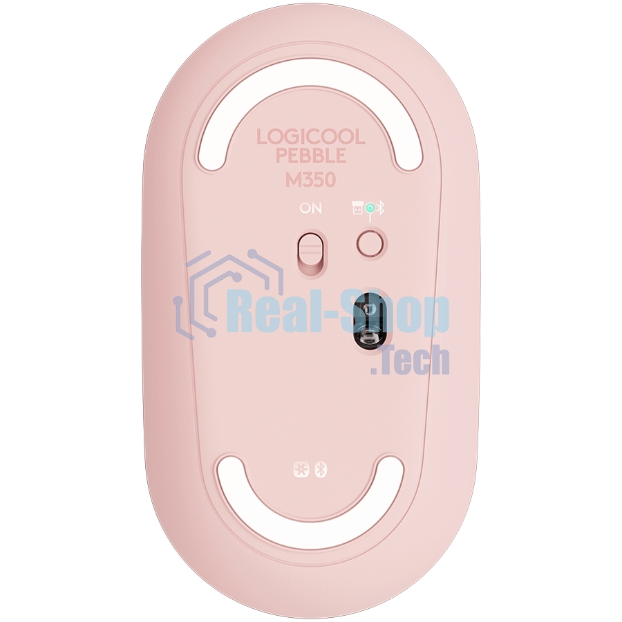 Мышь беспроводная Logitech Pebble M350 розовый, 1000 dpi, радиоканал, Bluetooth, USB, кнопки - 3