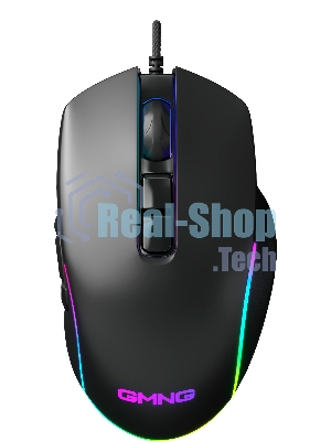 Мышь проводная GMNG XM003 черный, 32000 dpi, USB, кнопки - 10