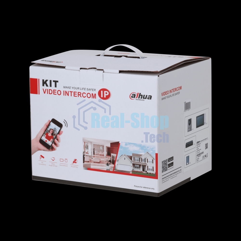 Комплект домофона Dahua DHI-KTP01L(S) черный