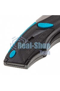 Нож Gross ремонтно-монтажный, трехкомп. рук-ка, авто выброс/возврат лезвия пистол типа,170мм, 5 з.л