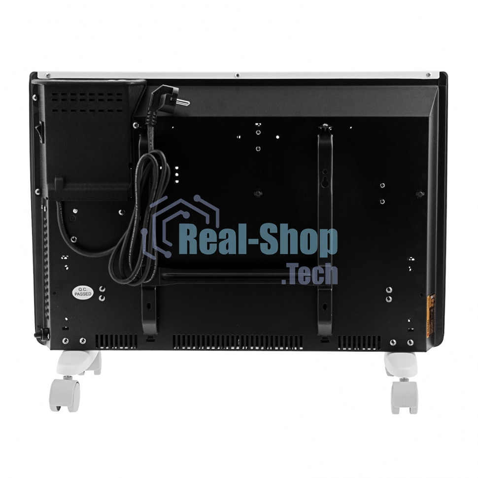 Конвектор гибридный Denzel HybridX-1500 белый, 1500 Вт, 25 м2, термостат, дисплей