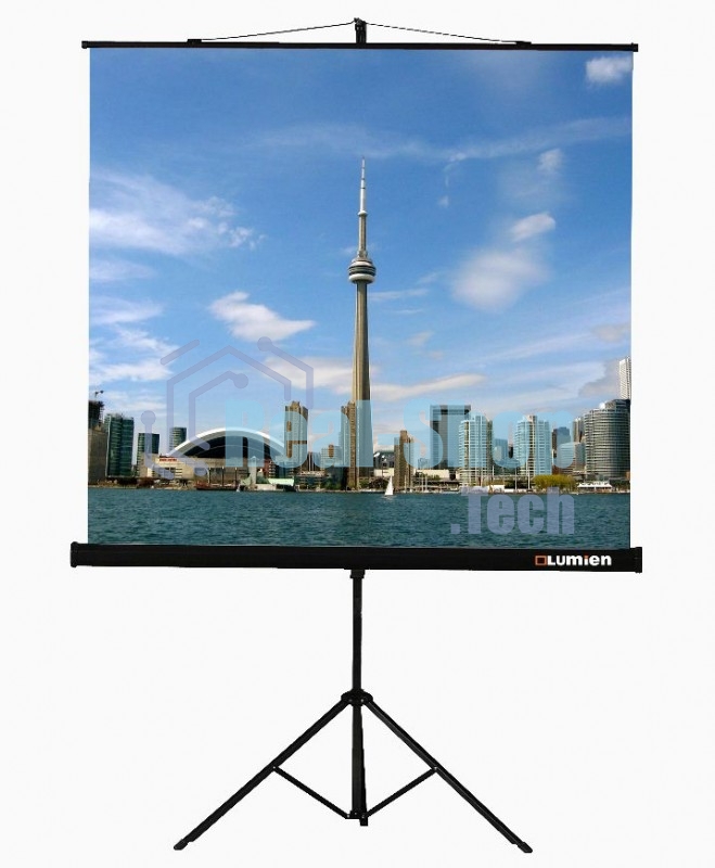 Экраны LUMIEN Lumien Экран на треноге 180x180 см Eco View LEV-100102 1:1 с возможностью настенного крепления