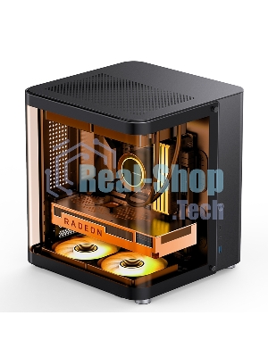 Корпус без блока питания Корпус JONSBO TK-1 Black 2.0 MATX без БП, mini-ITX, micro-ATX, черный