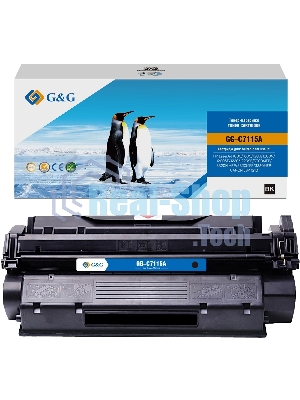 Картридж лазерный G&G GG-C7115A (C7115A) черный (2500 стр.) для HP LJ 1000/1005/1200/1200N/1200SE/1220/1220SE/3300MFP/3320N MFP/3320MFP/3330MFP