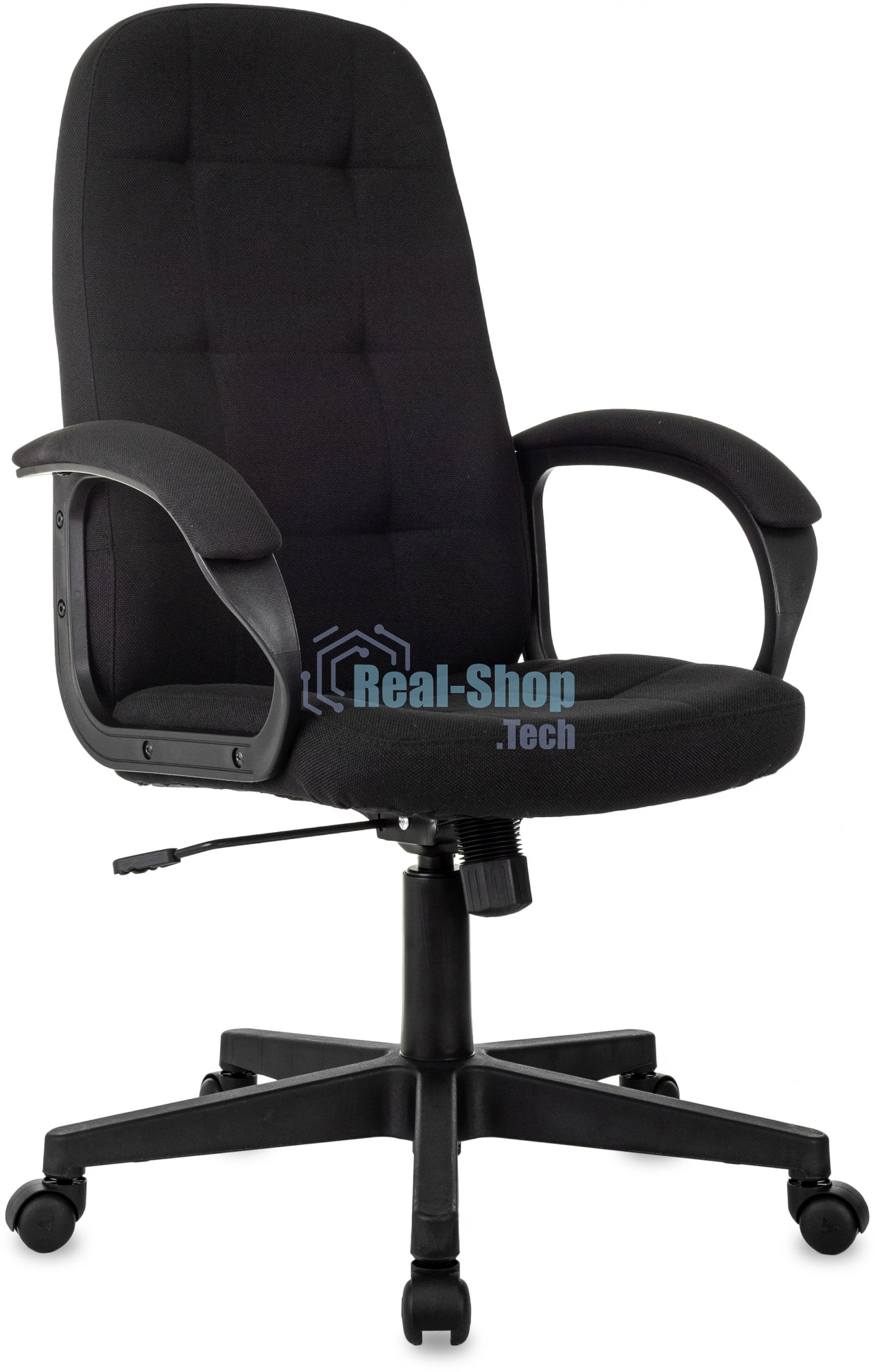 Кресло руководителя Бюрократ CH 002 Fabric 3C11 черный, крестов. пластик